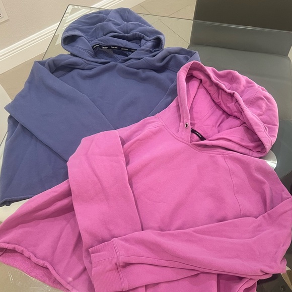 Calvin Klein Cropped Hoodies Sweatshirts Jackets Women's Size XL - Picture 5 of 10